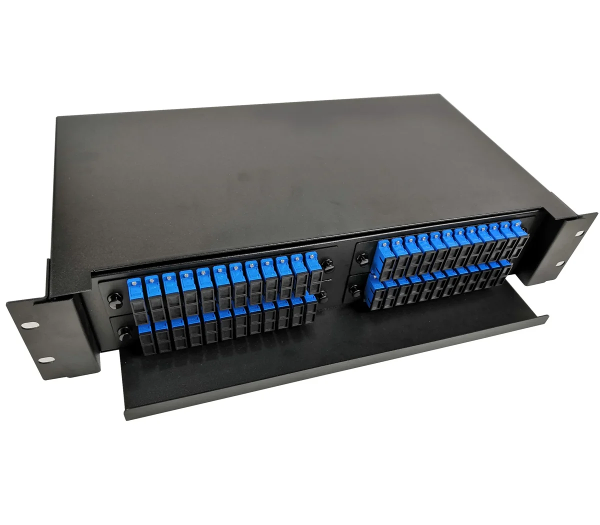 19 rack mount 48 port sliding type odf 24 fibers drawer patch panelwebp - innocom - ქსელური მოწყობილობები & it აუთსორსინგი