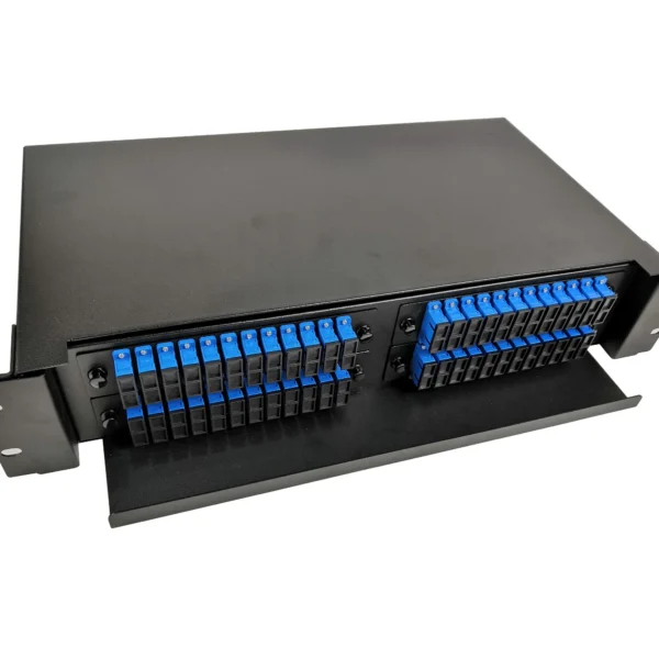 19 Rack Mount 48 Port Sliding Type ODF 24 Fibers Drawer Patch Panelwebp