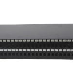 2u 48 sc simplex sliding patch panel unloaded blackjpeg