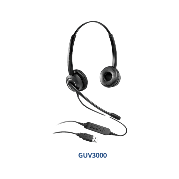 Grandstream GUV3000 – პროფესიონალური USB ყურსასმენი ხმაურის შემცირებით
