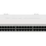 Mikrotik CRS354-48G-4S+2Q+RM Cloud Router Switch 354-48G-4S+2Q+RM with 48 x Gigabit RJ45 LAN, 4 x 10G SFP+ cages, 2 x 40G QSFP+ cages, RouterOS L5, 1U rackmount enclosure, Dual redundant PSU