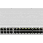 Mikrotik CRS354-48P-4S+2Q+RM Cloud Router Switch 354-48P-4S+2Q+RM with 48 x Gigabit RJ45 LAN (all PoE-out), 4 x 10G SFP+ cages, 2 x 40G QSFP+ cages, RouterOS L5, 1U rackmount enclosure, 750W PSU