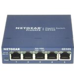 NETGEAR GS105GE 5-პორტიანი არა მართვადი Gigabit Ethernet switch