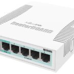 Mikrotik CSS106-5G-1S RB260GS with 5 Gigabit ports and SFP cage, SwOS, plastic case, PSU