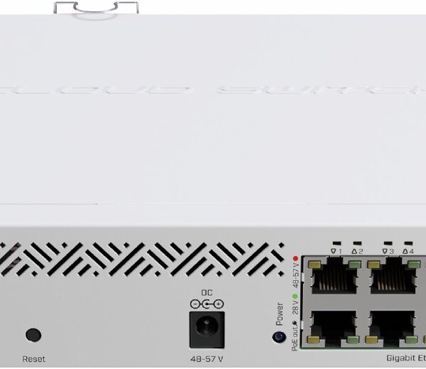 Mikrotik CSS610-8G-2S+IN Cloud Smart Switch 610-8G-2S+IN with 8 x Gigabit ports, 2 x SFP+ cages, SwOS, desktop case, PSU