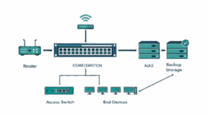 Network equipment installation managed switches and routers in Tbilisi server room by Innocom - - Innocom — სანდო IT პარტნიორი მცირე და საშუალო ბიზნესისთვის network equipment installation managed switches and routers in tbilisi server room by innocom