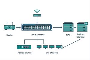 network-equipment-installation-managed-switches-routers-tbilisi-server-room-innocom - - Innocom — სანდო IT პარტნიორი მცირე და საშუალო ბიზნესისთვის network equipment installation — managed switches and routers in tbilisi server room by innocom