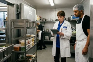 HACCP inspection and temperature log verification